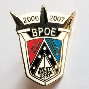 BPOE enamel pin West Shore 2257 Elks Lodge 2006 2007